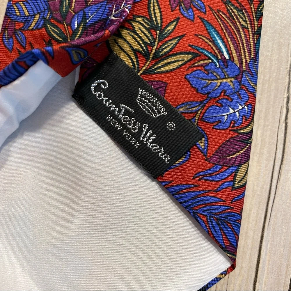 Countess Mara New York Men’s Lazarus Luxury Designer Tie Foliage NWT
